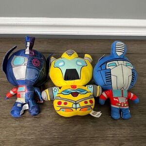 Transformers Plush Set Optimus Prime Bumblebee Kids Stuffed Animals Toy